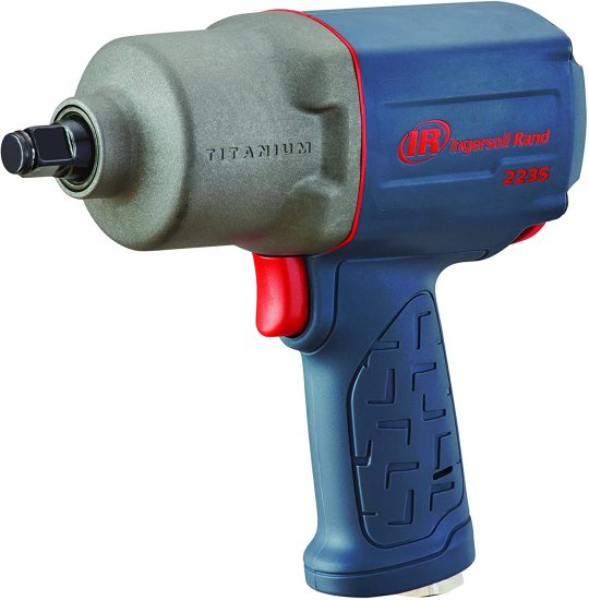Ingersoll Rand 2235TiMAX 1/2” Drive Air Impact Wrench ? Lightweight 4.6 lb Design, Powerful Torque Output Up to 1,350 ft-lbs, Titanium Hammer C