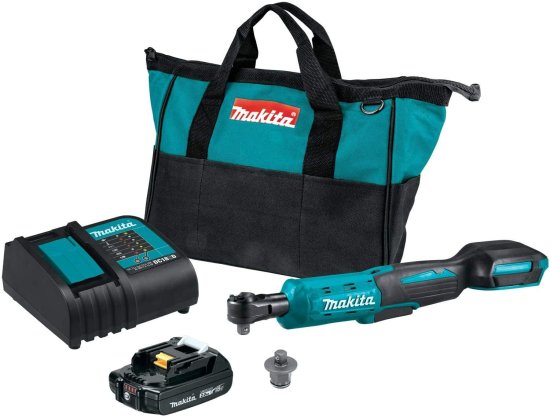 Makita マキタ XRW01SR1 18V LXT? Lithium-Ion Cordless 3/8" / 1/4" Sq. Drive Ratchet Kit (2.0Ah)