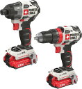 BOSCH ボッシュ CLPK232-181 18V 2-Tool Combo Kit (Drill/Driver Impact Driver) with (2) 2.0 Ah Batteries and 91-pc drill and drive bit set