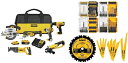 Dewalt デウォルト 20V MAX Cordless Drill Combo Kit, 6-Tool with 111PC MASTER SET (DCK661D1M1 DWA123AMQ4)