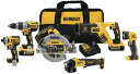 Dewalt デウォルト 20V MAX Cordless Drill Combo Kit, 6-Tool (DCK695P2)