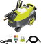 Sun Joe SPX3220 Follow-Along 4-Wheeled Electric Pressure Washer w/ Pressure-Select High-Low Technology, 5-Quick Connect Nozzles, &Onboard Soap