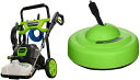 Greenworks 2000 Max PSI @ 1.2 GPM (13 Amp) Electric Pressure Washer GPW2003 Greenworks Surface Cleaner Universal Pressure Washer Attachment 30