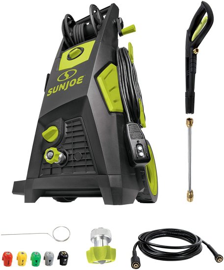 Sun Joe SPX3501 2300-PSI 1.48 GPM Brushless Induction Electric Pressure Washer with Hose Reel