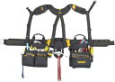 楽天ワールドセレクトショップDewalt デウォルト DG5617 20-Pocket Pro Framer's Combo Apron Tool Belt and Yoke-style Suspenders Black