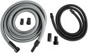 Cen-Tec Systems 94236 Shop Vacuum 30 Ft Universal Power Tool Adapter Set and Additional Hose for Dust Collection, Black