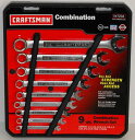 Craftsman 9 pc. Standard 6 pt. Combination Wrench Set, 47234 Made in the USA