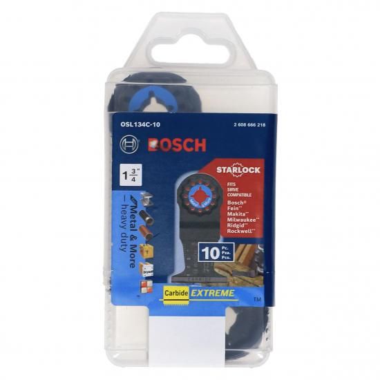 乐天商城 - BOSCH OSL134C-10 10個パック 1-3/4インチ スターロック振動マルチツール 金属など カーバイドエクストリームプランジカットブレード 鉄棒、金属、釘付き木