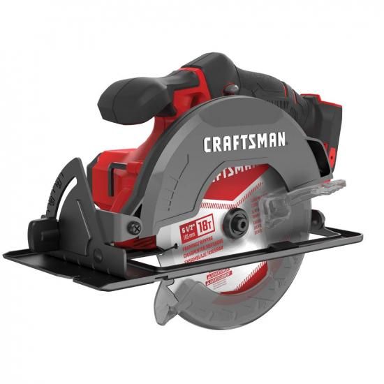 CRAFTSMAN V20 コードレス丸鋸、6-1/2インチ、本体のみ (CMCS500B)