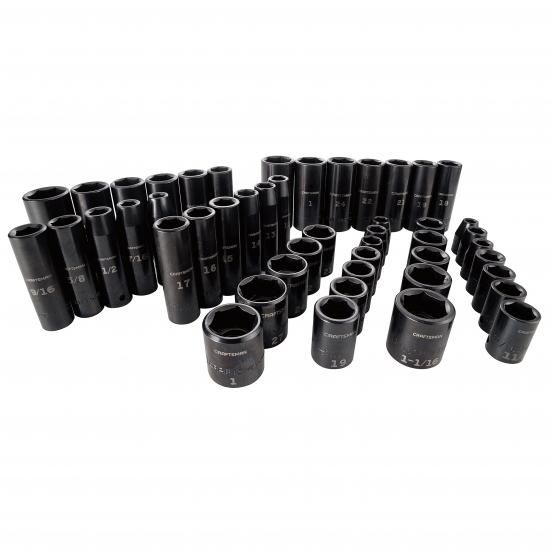 乐天商城 - CRAFTSMAN ディープインパクトソケットセット、SAE、1/2インチ、48ピース (CMMT16548)