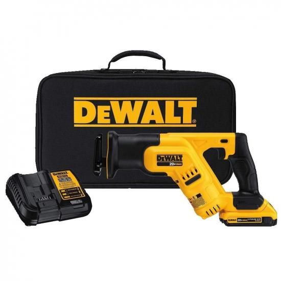 DEWALT 20V MAX* コードレスレシプロソーキット、コンパクト、2アンペア時間 (DCS387D1)