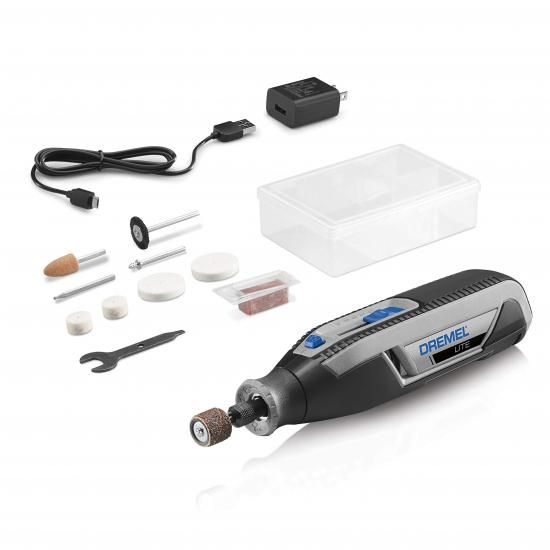 Dremel Lite 7760 N/10 4V リチウムイオン コードレス ロータリーツール 可変速度多目的キット USB充電 簡単なアクセサリ交換 - 軽作業DIY クラフト サ