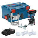 BOSCH GKF18V-25PL14 18V ブラシレス Colt パームルーターキット(CORE18V 4Ah アドバンスパワーバッテリー 1 個とプランジベース付き)