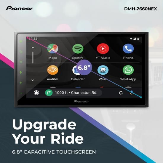 Pioneer パイオニア DMH-2660NEX 6.8インチ 静電容量式タッチスクリーン、ダブルDI...