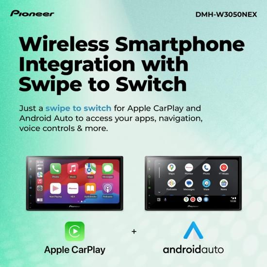 Pioneer パイオニア DMH-W3050NEX 6.8インチ 静電容量式タッチスクリーン、ダブルD...