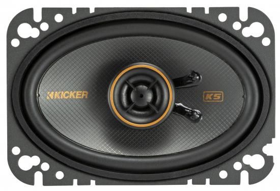 Kicker 51KSC4604 KSシリーズ 4x6 同軸スピーカー、0.5インチツイーター付き、4オ...