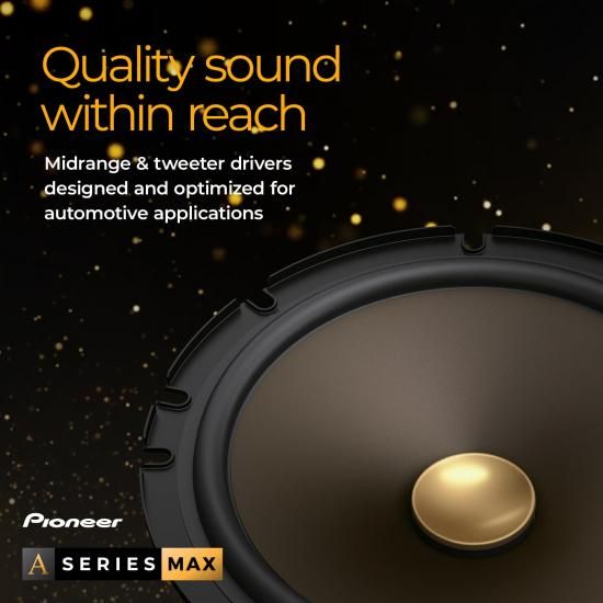 Pioneer パイオニア Aシリーズ MAX TS-A653FH 6.5インチ 2ウェイスピーカー（ペア...