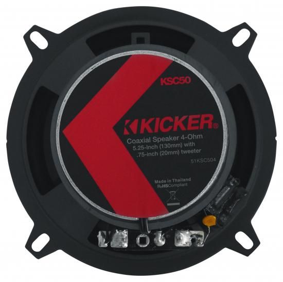 オーディオセービングバンドル: Kicker 51KSC504 5.25インチ 100ワット RMS カーオ...