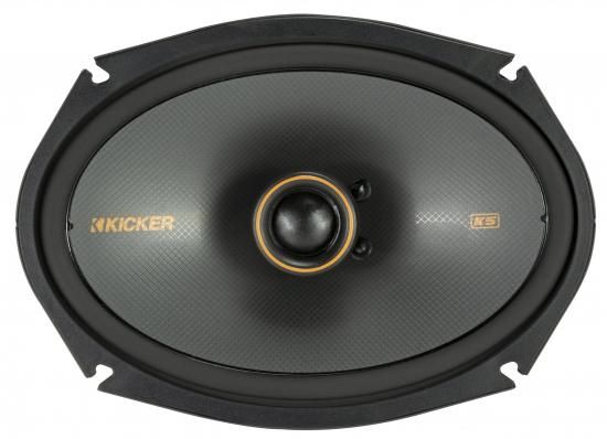 Kicker 51KSC6904 KSシリーズ 6x9 同軸スピーカー（1インチツイーター付き、4オー...