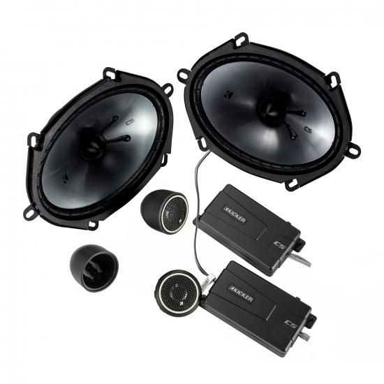Kicker 46CSS684 CSシリーズ CSS68 6x8インチ (160x200mm) コンポーネントシステム、0.75インチツイー..