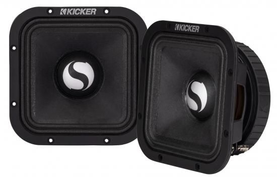 乐天商城 - Kicker 49ST7MR4 7インチ ストリートシリーズ スクエア ミッドベース ペア 4オーム
