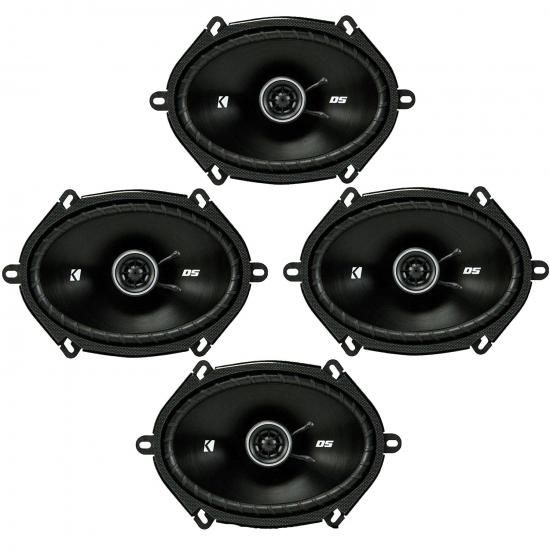 Rakuten - KICKER DSC680 6x8インチ（160x200mm）同軸スピーカー、4オームバンドル