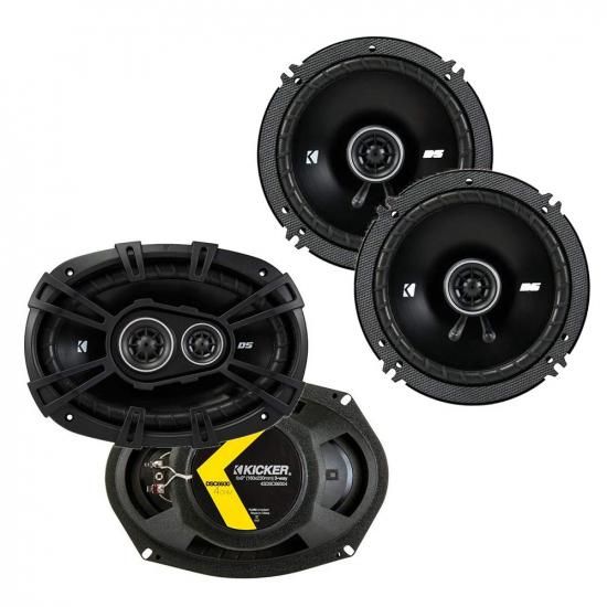 【商品名】KICKER スピーカー 2 点セット: DS シリーズ 6 インチ x 9 インチ同軸スピーカー 4 オーム 2 台と 6.5 インチ同軸スピーカー 4 オーム 2 台 - 43DSC69304 x 1、43DSC6504 x 1KICKER Speaker Package of 2 Items: DS Series Two 6"x9" Coaxial Speakers 4-Ohm & Two 6.5" Coaxial Speakers 4-Ohm - 1x 43DSC69304, 1x 43DSC6504【カテゴリー】 スピーカー : Coaxial Speakers【メーカー】 KICKER【商品説明】2つのアイテムのバンドル:Kicker 43DSC69304 6インチ x 9インチ DSシリーズ 3ウェイカースピーカーKicker 43DSC6504 6.5インチ DSシリーズ 2ウェイカースピーカー（参考）Bundle of 2 items:Kicker 43DSC69304 6" x 9" DS Series 3-Way Car SpeakersKicker 43DSC6504 6-?" DS Series 2-Way Car Speakers
