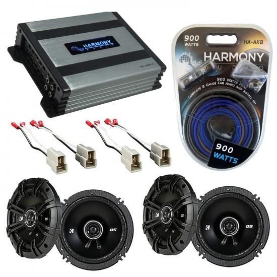 Harmony Audio スバル インプレッサ WRX 2002-2005 対応 スピーカー交換用 Kicker バンドル (2) DSC65 & Harmony HA-A400.4 アンプ