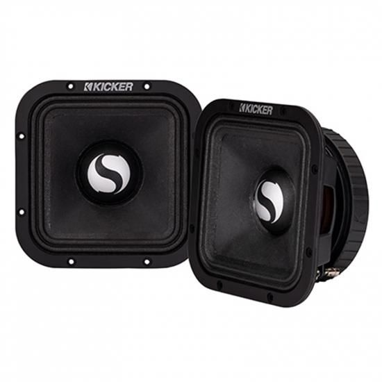 KICKER 7インチ 500ワット ピークパワー 4オーム PAスタイル ミッドレンジオーディ...