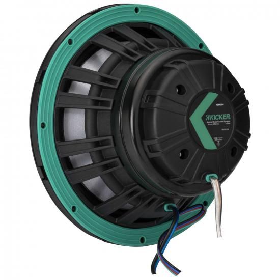 Kicker 48KMXL8 8インチ 4オーム RGB LED KMXL ホーンロード マリン同軸スピーカー...