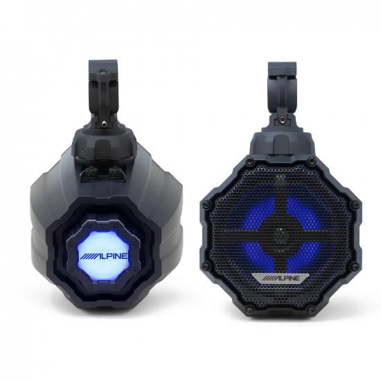 Alpine SPV-65RGB-CAN ユニバーサル 6.5 インチ 耐候性ケージマウント RGB スピー...