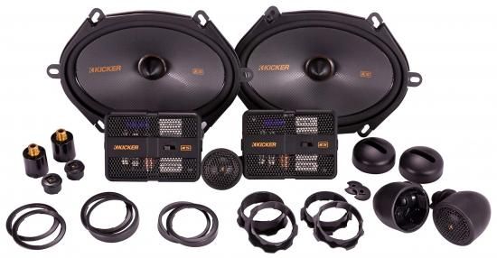 オーディオセービングバンドル: (2) ペア Kicker 51KSS6804 6x8 / 5x7 カーオーデ...