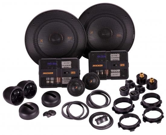 オーディオセービングバンドル: (2) ペア Kicker 51KSS504 5.25インチ カーオーデ...