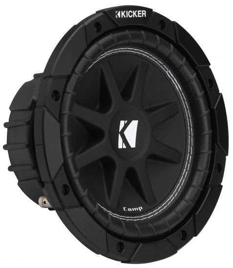 Kicker 43C84 Comp 8インチサブウーファー、シングルボイスコイル、4オーム