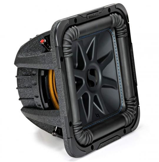 Kicker 44L7S104 カーオーディオ Solo-Baric 10インチ スクエア L7 サブウーファー...