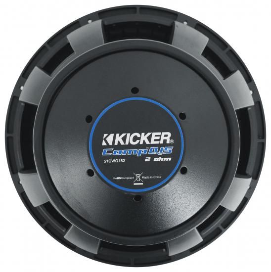 Kicker �Х�ɥ�: (2) Kicker 51CWQ154 COMP Q 15����� 1200��å� ���������ǥ������֥����ե��� DVC 4������ ���� CWQ154 (2��)