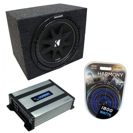Harmony Audio ユニバーサルカーステレオ リアファイアー 密閉型シングル 12インチ...