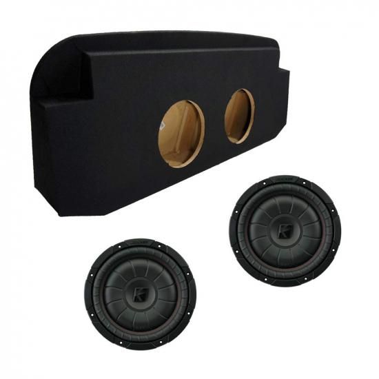 American Sound Connection 対応 シボレー アバランチ 02-09 デュアル 10インチ キッカー CVT10 サブウーファー シート後部サブボックスエンクロージャ 1600