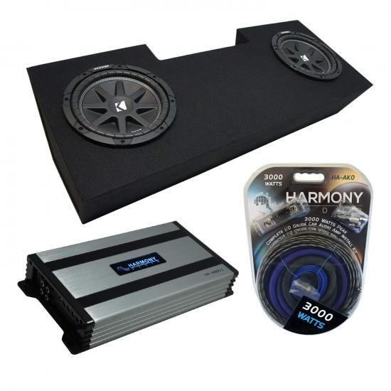 Harmony Audio 1982-1992 シボレー カマロ クーペ対応 Kicker バンドル Comp C10 デュアル 10インチ サブボックス エンクロージャー パッケージ & Harmony H