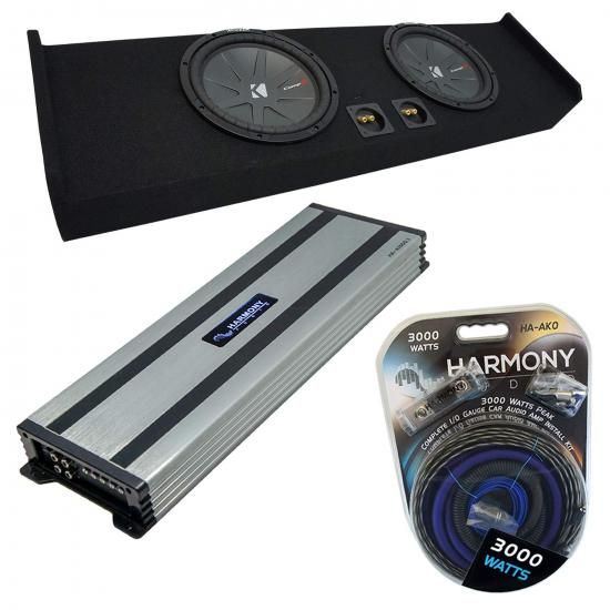 Harmony Audio Kicker CWR10は、2009〜2020年式Ford F-150 Super Crew Truckと互換性があり、HA-A1500.1アンプとデュアル10インチカスタムサブボックスエン