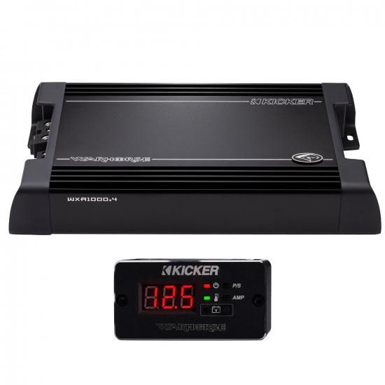 Kicker Warhorse WXA1000.4 4チャンネルアンプ | 450ワット×4（2Ω） - 49WXA10004