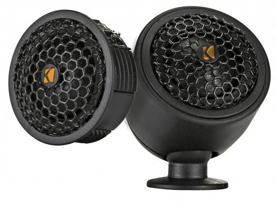 Rakuten - KICKER 51KST2504 1インチ（25mm）ツイーター、クロスオーバーとスイベルマウント付属、10〜75ワットRMS、225ワットピーク、4オーム