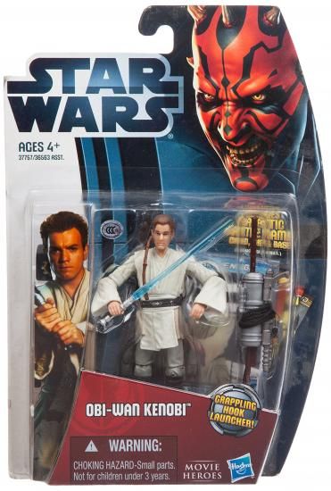 乐天商城 - Hasbro スター・ウォーズ 2012 ムービーヒーローズ ベーシックフィギュア オビ=ワン・ケノービ/Star Wars 2012 Movie Heroes Action Figure MH08 Obi-Wan Ke