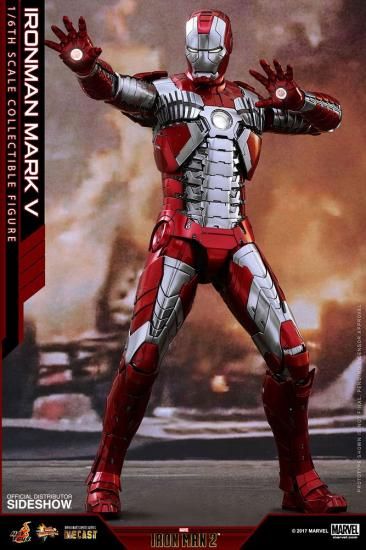 Hot Toys マーベル アイアンマン 2 アイアンマン マーク V ダイカスト 1/6スケール 12インチ フィギュア