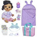 Baby alive ベビーアライブ 赤ちゃん 人形 バニー スリープオーバー ベビードール、就寝テーマの12インチドール、寝袋とバニーテーマのドールアクセサリー、