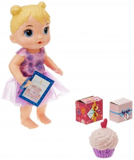 Baby alive ベビーアライブ 赤ちゃん 人形カップケーキパーティーサプライズパーティープレゼントベビードール、ブロンドヘア