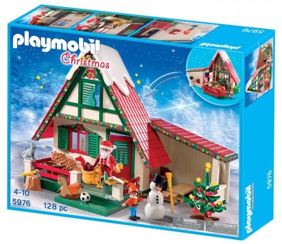 乐天商城 - Playmobil プレイモービル 5976 サンタクロースの家