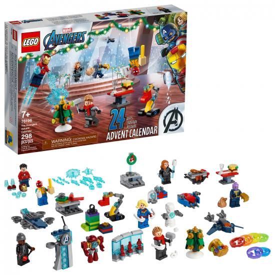 LEGO レゴ マーベル アベンジャーズ アドベントカレンダー 76196 組み立てキット。スーパーヒーロー組み立て玩具のファンへの素晴らしいギフト。2021年新発