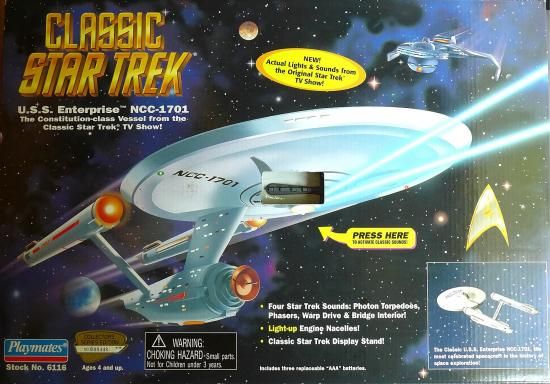 本物の照明と音響を備えたクラシックなStar Trek スタートレックのU.S.S.エンタープライズ