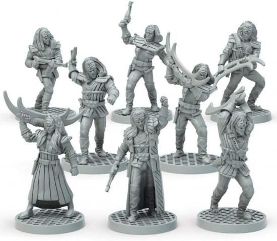 Star Trek スタートレック アドベンチャーズ：クリンゴン軍団（32MMミニチュアボックスセット）、フィギュア